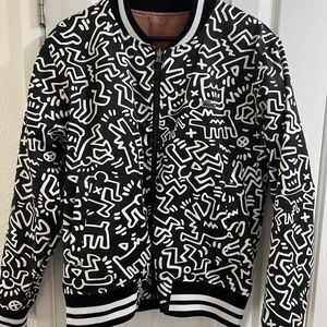 Lacoste × Keith Haring reversible bomber jacket